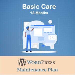 Wordpress Basic Care Maintenance - 12 Months Plan
