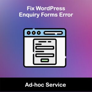 Fix WordPress Enquiry Forms Error