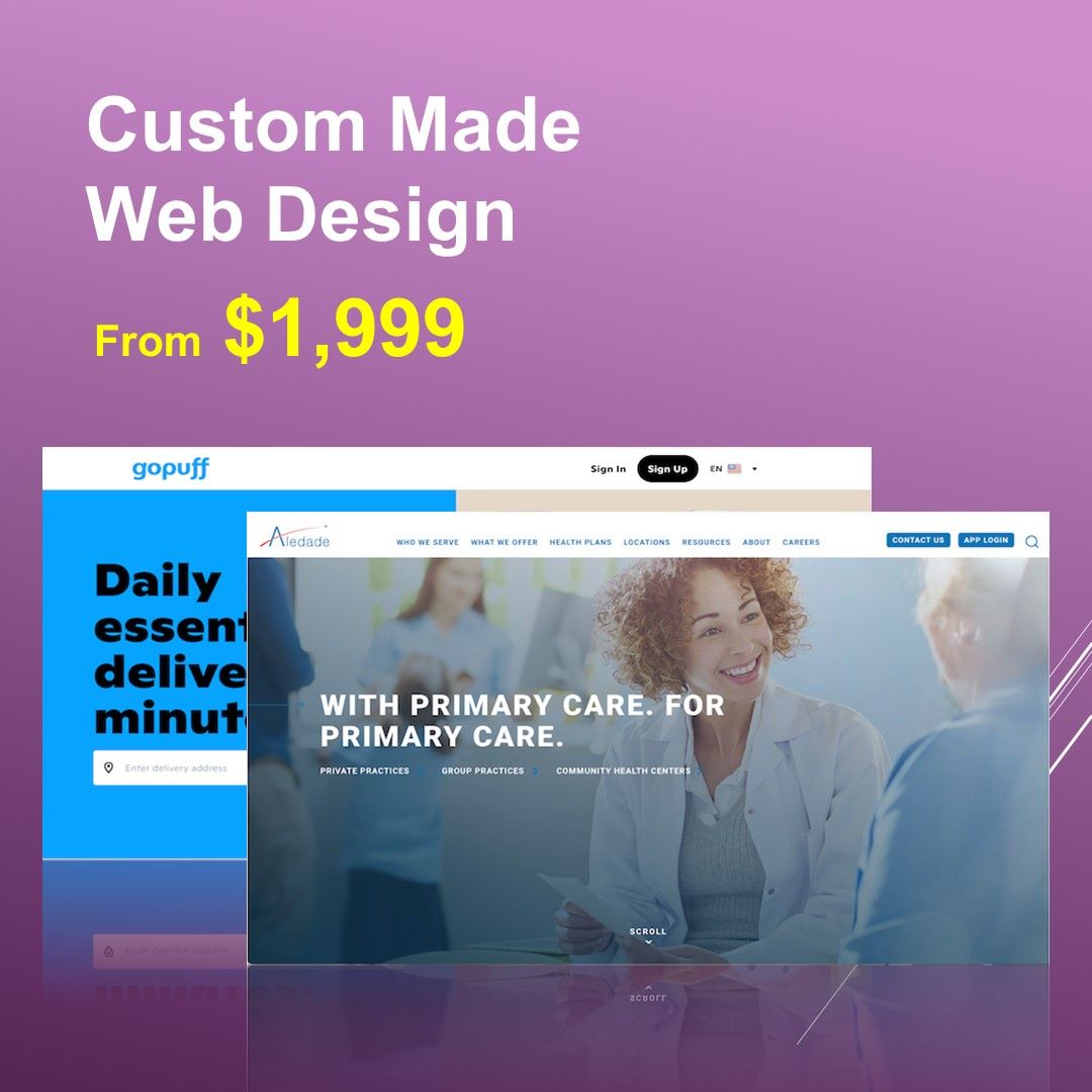 custom made web design